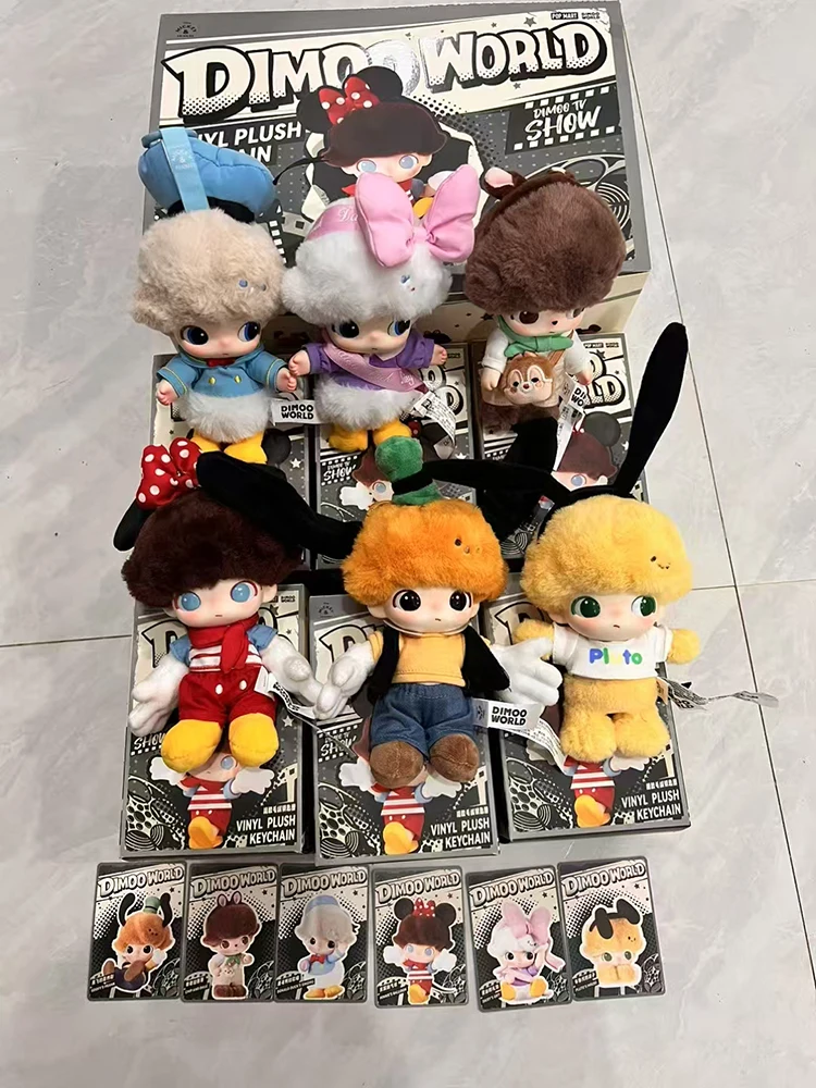 

High-quality DIMOO WORLD Disney Series Vinyl Figurine Doll Keychain Surprise Blind Box Cute Accessory Gift for Girls