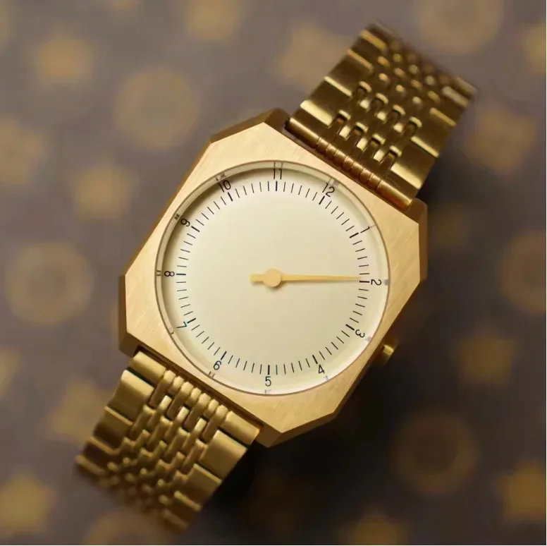 SKU Brand European and American Fashion Creative Watch, Square Dial, Single-Handed Retro Quartz Watch for Men Man's Watches