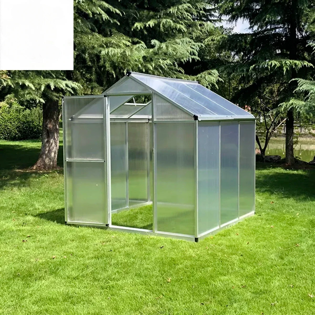 metal frame backyard agricultural aluminium flower greenhouse