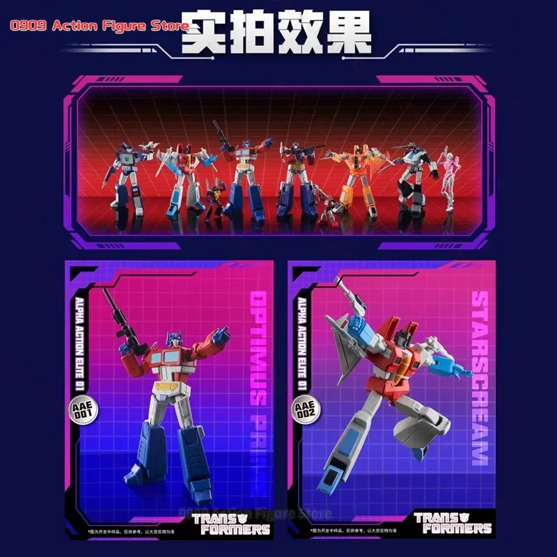 In Stock AULDEY X Transformers AAE Optimus Prime Arcee Sunstorm Starscream Soundwave Jazz Cliffjumper Movable Model Toys Collect