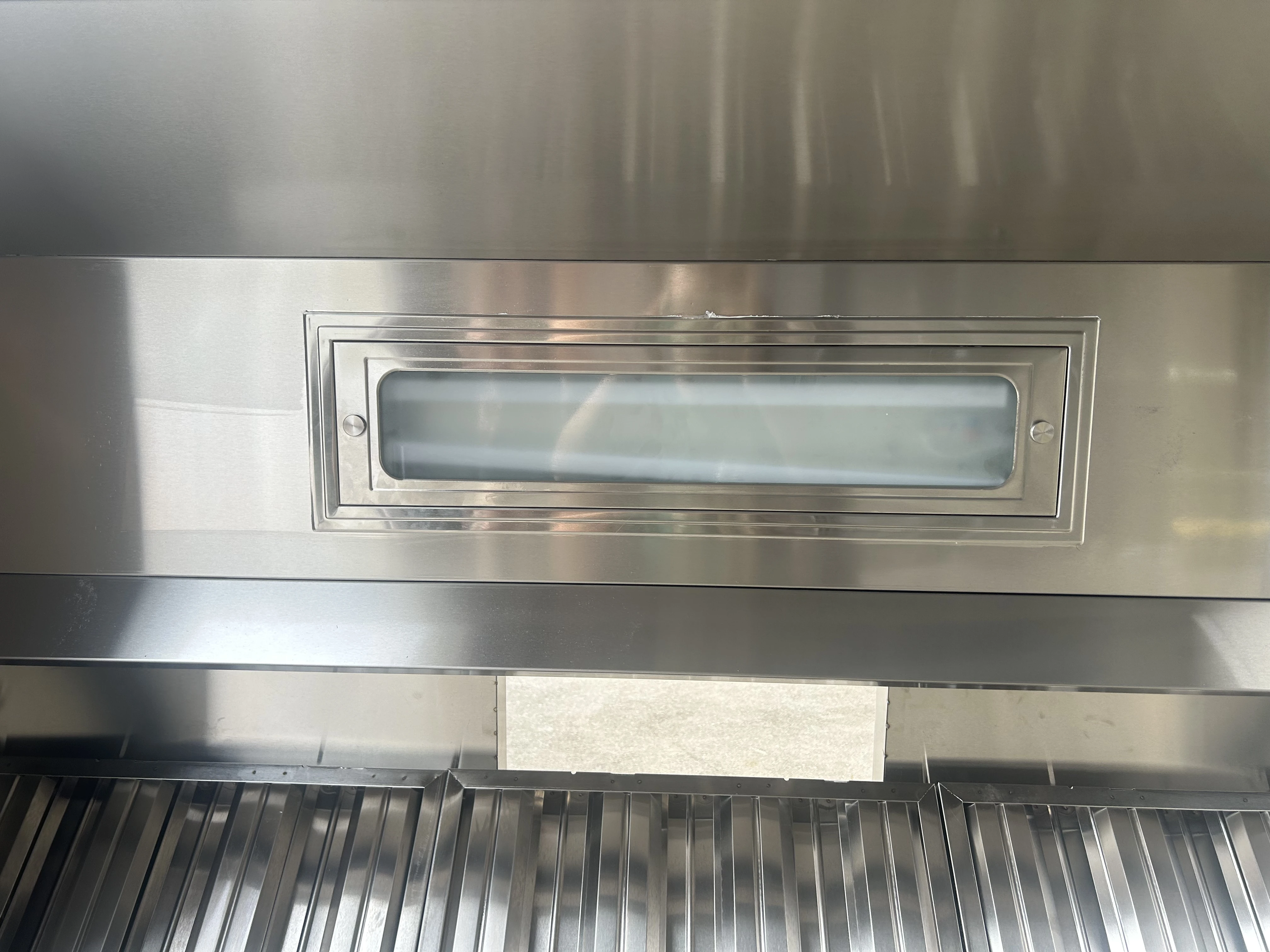 Fresh air hood Two fans and elbows