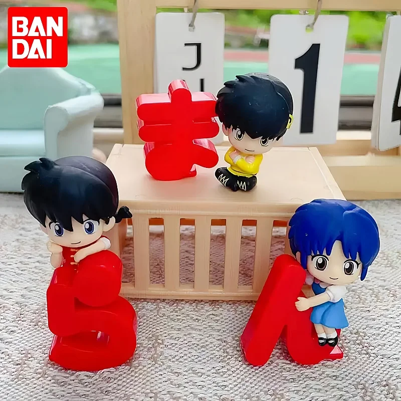 Bandai Ranma Nibun-No-Ichi Anime Figure Gashapon Original Ryoga Cute Desktop Decoration Collect Toys Model Kids Birthday Gifts