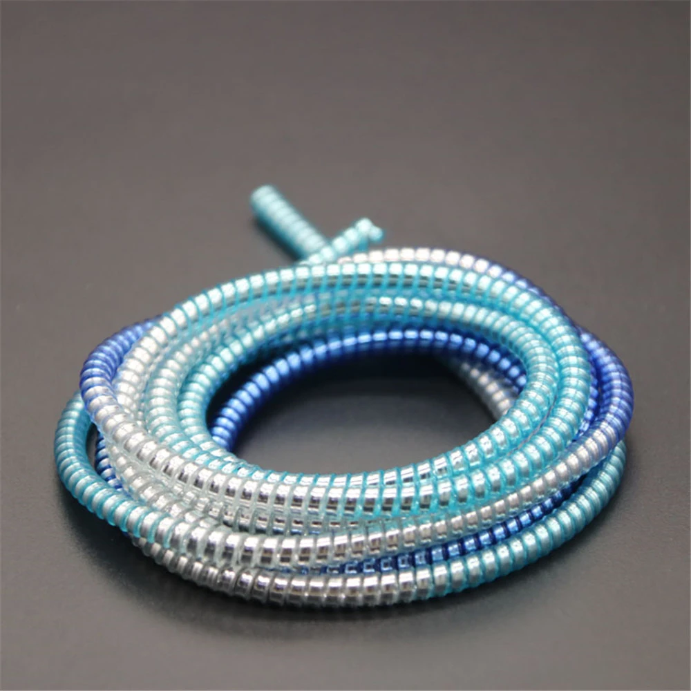 Gradient Color Wire Cord Protector 1.4M Charging Data Line USB Cable Protector Cable Protection Wrap Cable Winder Organizer