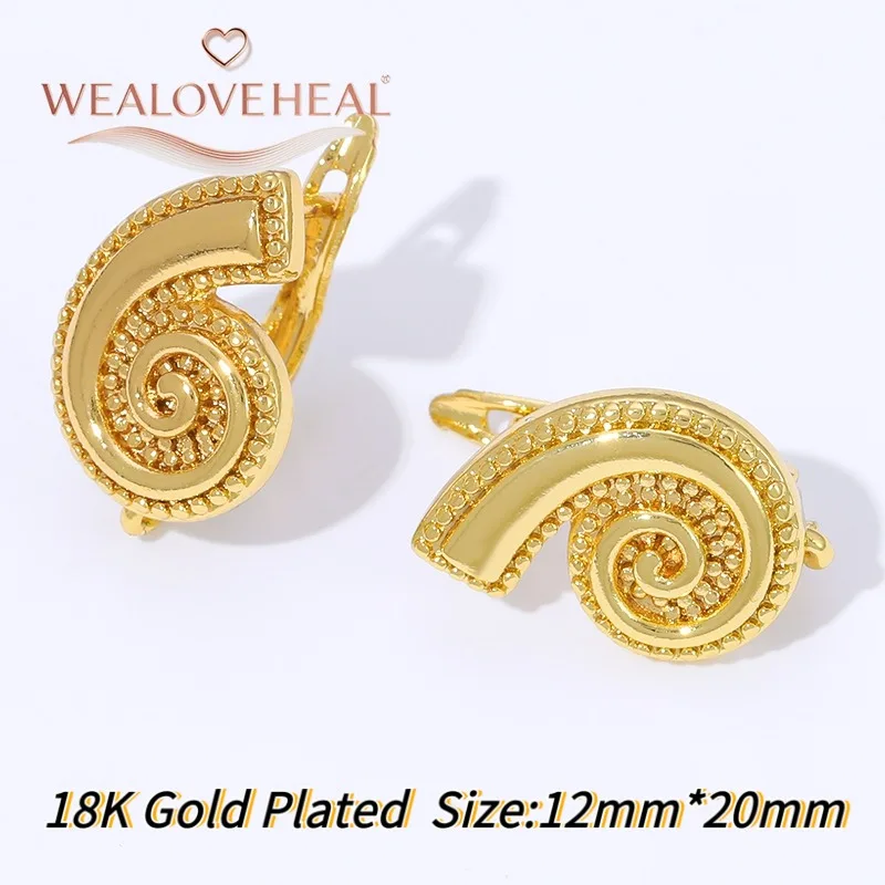 ohrringe selber machen, schmuckherstellung zubehör, Handgefertigte DIY-Ohrringzubehör-Accessoires, modisch, 18 Karat vergoldet, Schneckenform, Leverback-Ohrhaken, hochwertige Ohrringhakenverschlüsse – Detail 19