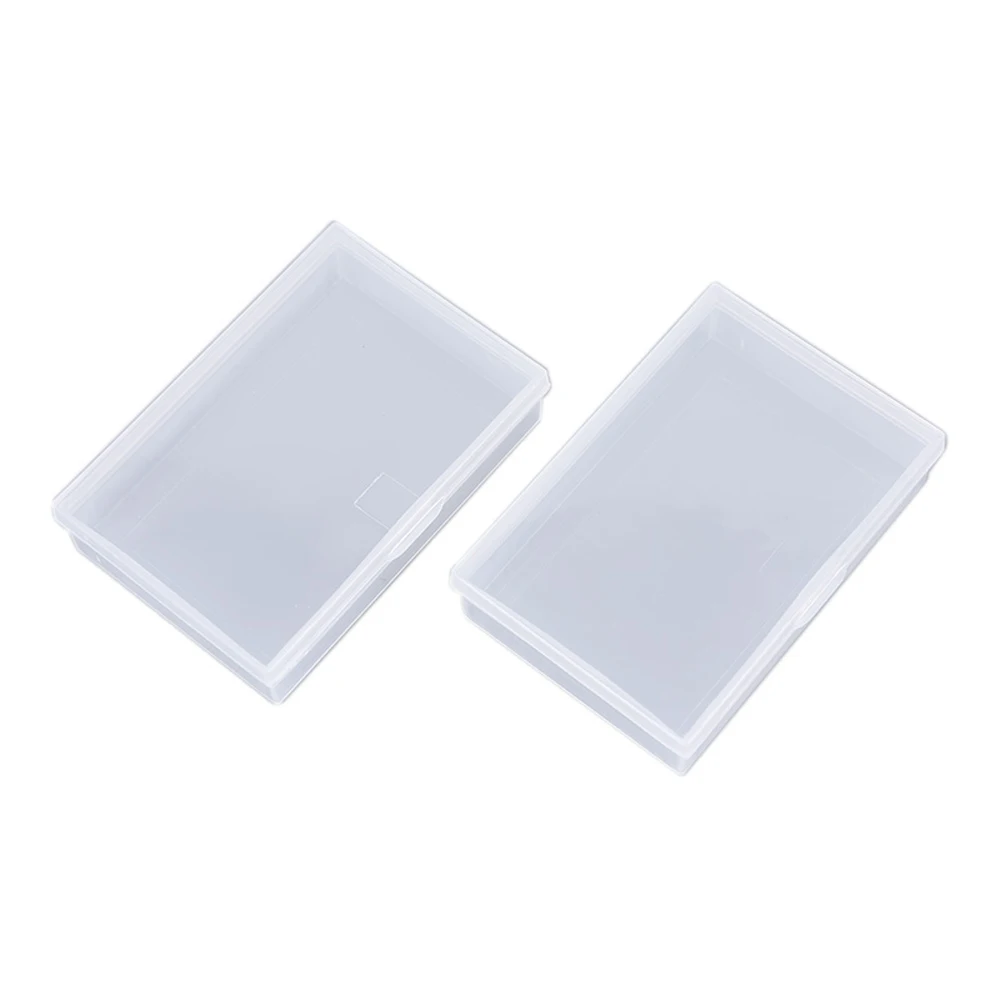 

Entertainment Poker Game 2pcs Transparent Plastic Storage Case Playing Cards Container Playing Card Box Plastic Boxes