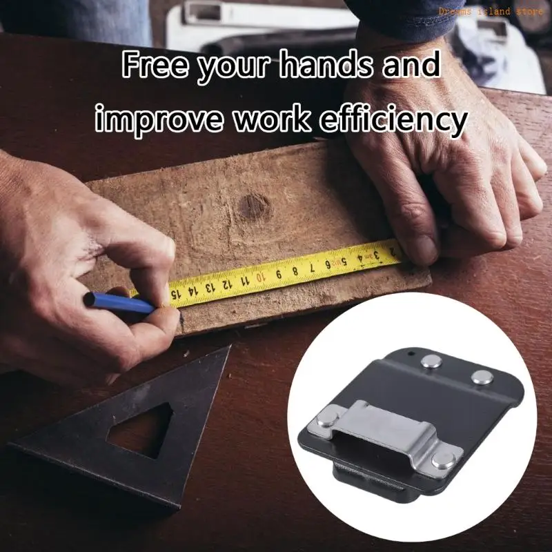 Clip-On Tool Belt Drill Holder Clips Simple Hook Holsters For Belts Tool Bags Pockets For Easy Access & Efficiency HX6C