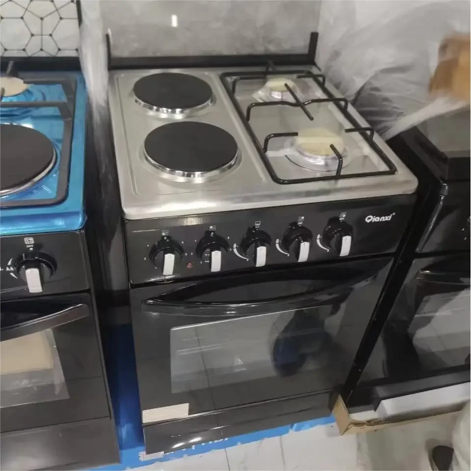 

ABC for 2 Gas 2 Electric+60L Electric Oven Vertical Stove, Kitchen Independent Oven Baking Stove Integrated