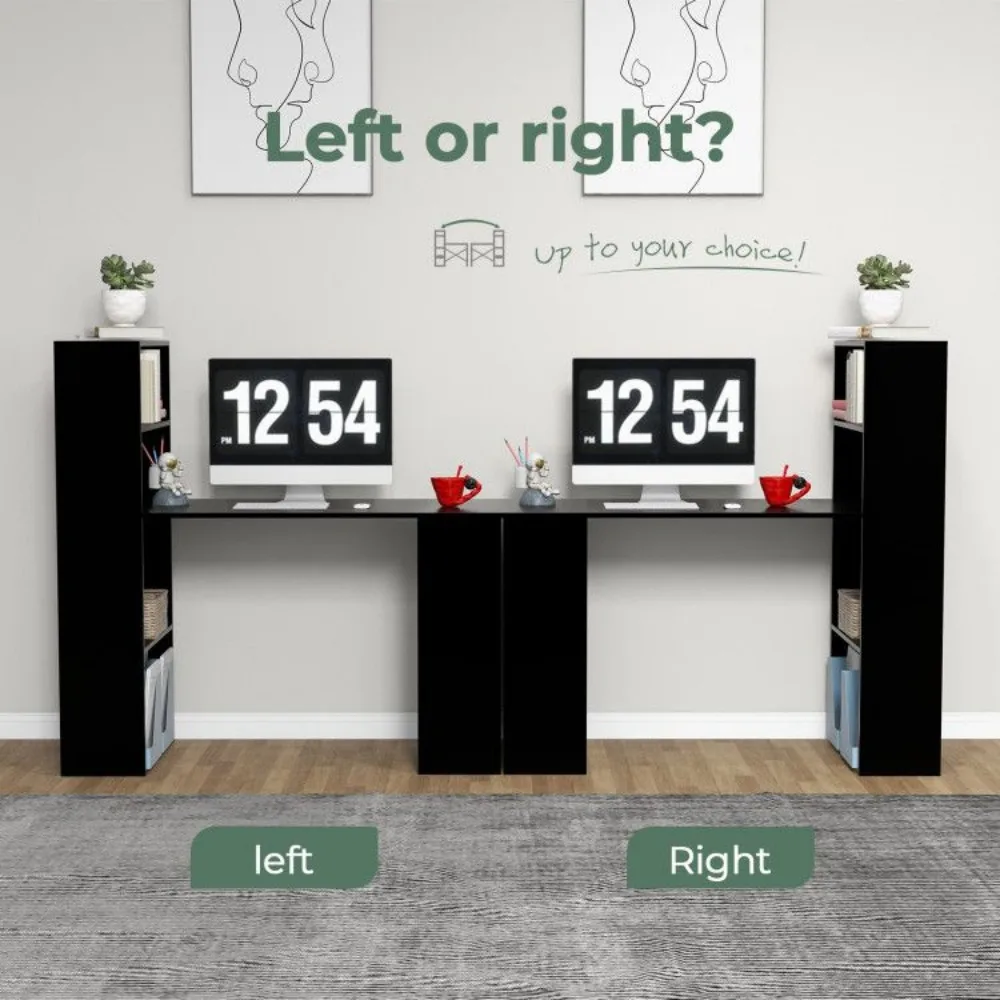 Meja Komputer dengan Rak Penyimpanan dan Dudukan CPU, Meja Komputer