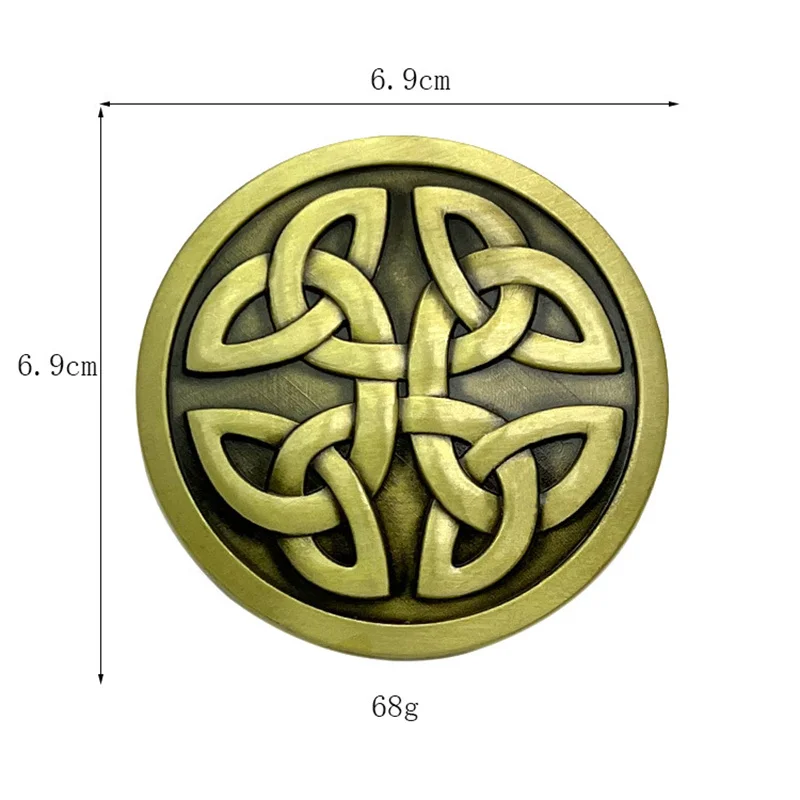 Osobowa modna okrągła węzeł celtycki klamra do paska