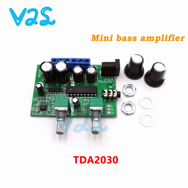 1pcs TDA2030 2.1 Subwoofer Amplifier Audio board 6W*2+25W Mini Bass Amplifier HIFI YD1517P for 4-6 inch 40W SubWoofer Speaker