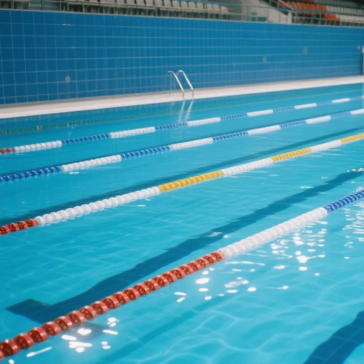 Fenlin ABS Durable Competition Lane Rope 25m 50m Anti Wave Floating Divider Professional Grade For Swimming Pool