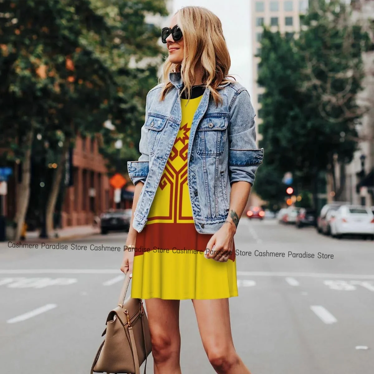 Damen Kleid Chuvashia Flagge Sommer Casual T-Shirt Kleider Strand Cover Up Tank Kleid