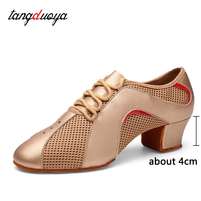 Dance Shoes Women Jazz Salsa Latin Ballroom Training Shoe Ladies Girls Soft Sole Tango Bachata Modern Dancing Female Sneakers