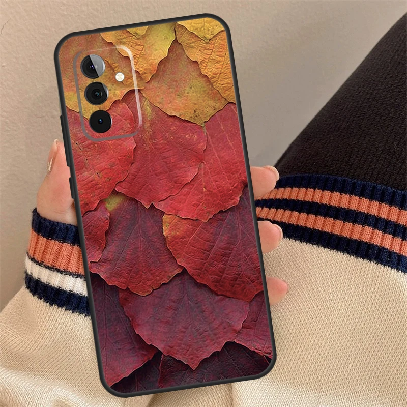 حافظة أوراق الخريف الملونة لهاتف سامسونج جالاكسي A55 A35 A33 A53 A13 A23 A17 A06 A16 A56 A36 A54 A34 A14 A52 A32 A15 #2