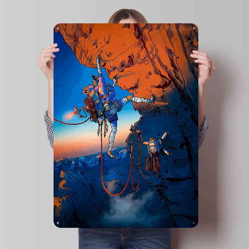 CAIRN Bedrucktes Poster Individualisierte Retro-Wandkunst Vintage Metallschilder zur Dekoration Wohndekor-Artikel Haus- und Bar-Accessoires