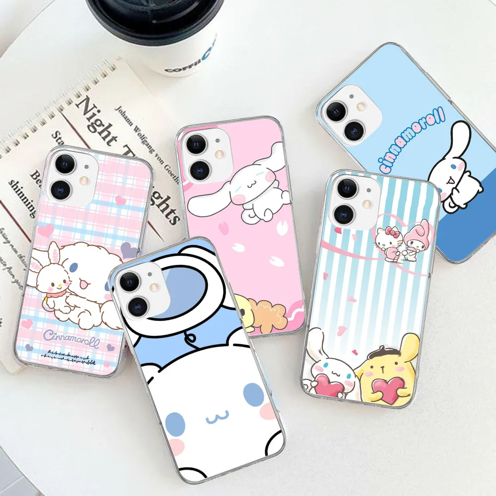 MR-15 Cinnamoroll Silicone Case For Moto E32 G72 G71 G62 G04 G24 G52 G42 G32 G23 G22 G14 G84 G73 G32 G34 G20