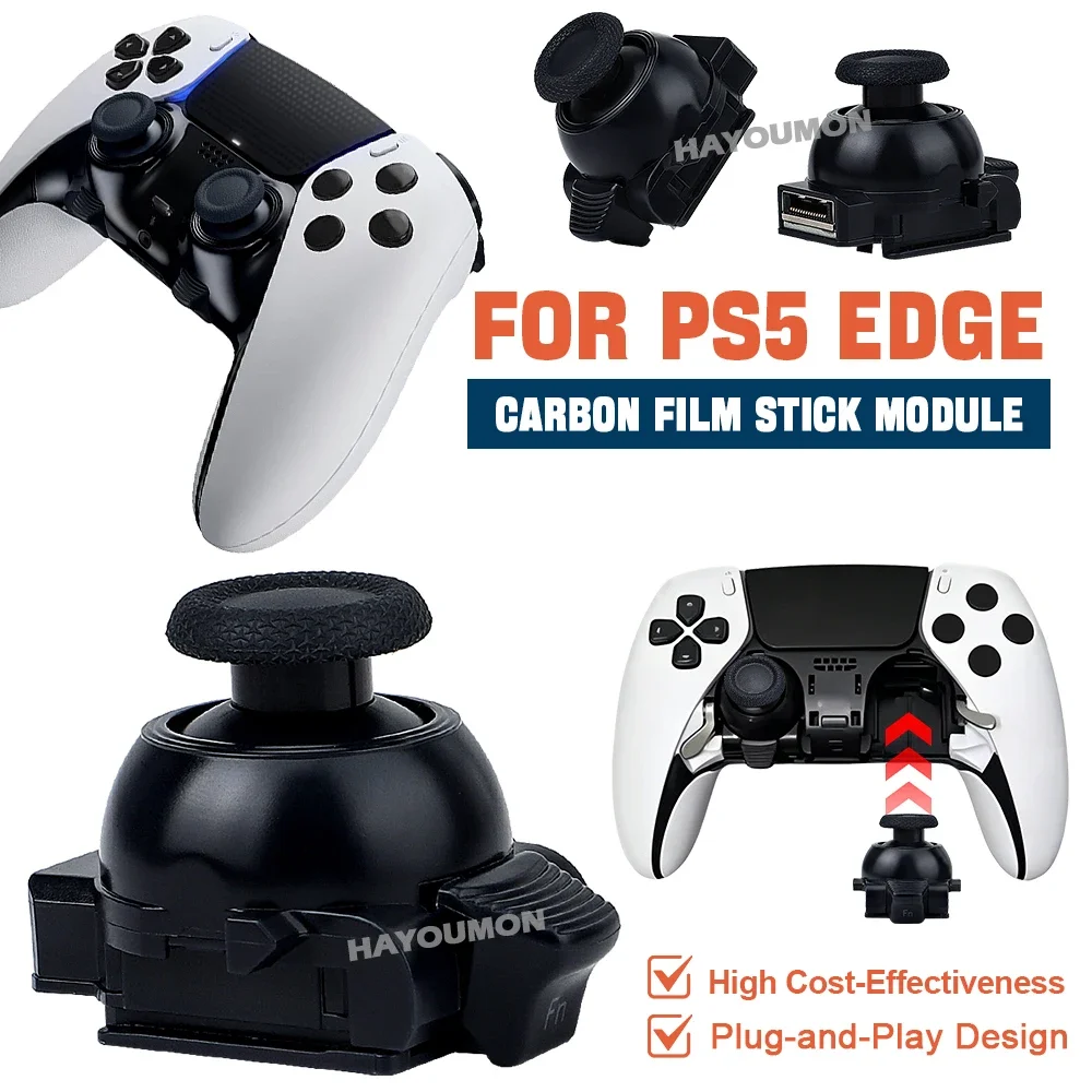 NEW Replacement Stick Module for PS5 DSE Edge Wireless Controller Carbon Film Joystick Module For PS5 EDGE 3D Analog ThumbStick