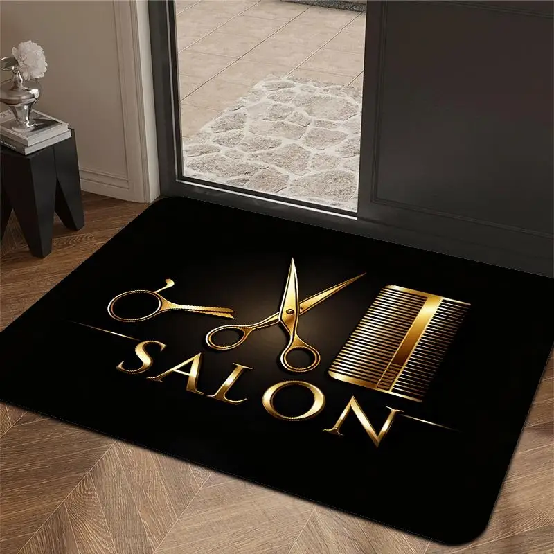 Vintage Sewing Machine Doormat Retro Tailoring Tool Print German Text Design Mat for Craft Room and Entryway Use
