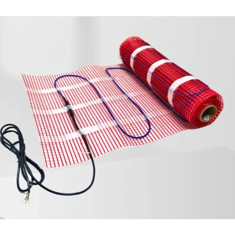 Grid thin and light heating floor mat 3㎡  electric heating aluminum foil electric floor heating thermostat