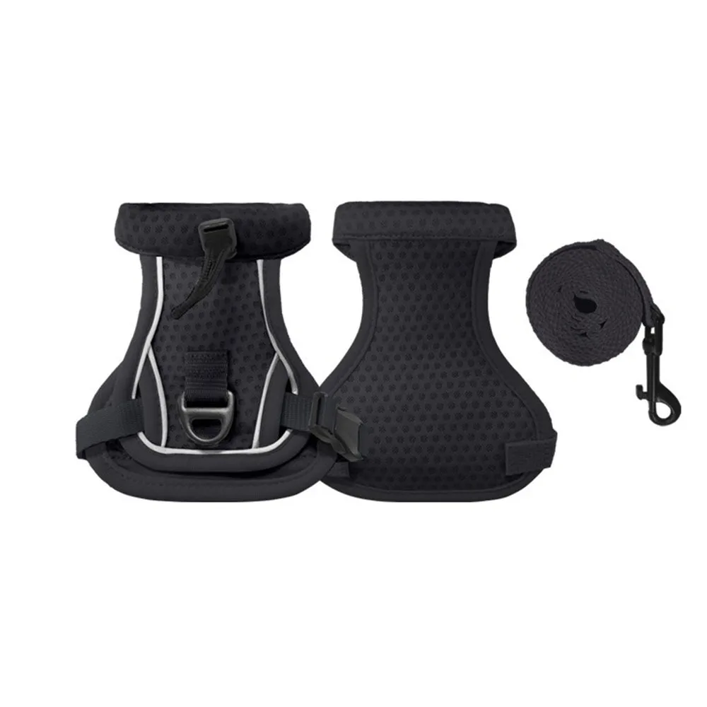 

Reflective Design Cat Harness Vest Escape Proof Adjustable Vest Cat Lead Leash Comfortable Breathable Pet Walking Harness
