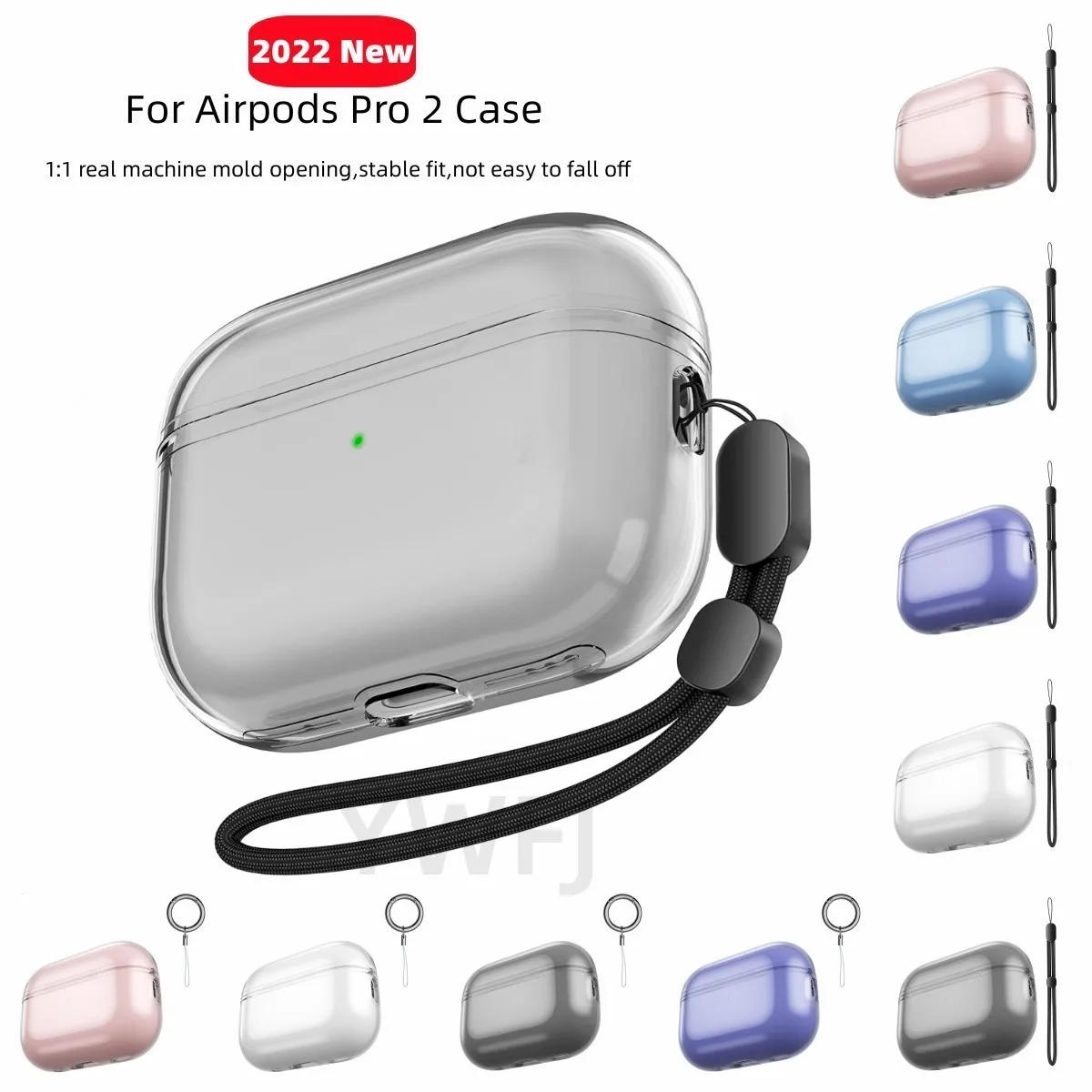 For  Airpods Pro 2 Clear case Compatible with Mag-Safe Wireless Charging Soft TPU Protective Case Cover For Airppods Pro 2 2022