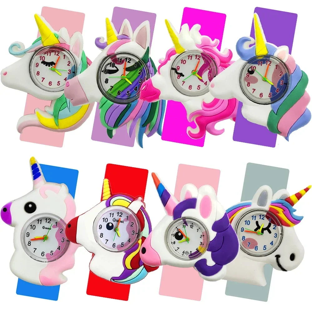 Children Unicorn Watches Kids Slap Watch for Boys Girls Baby Toy