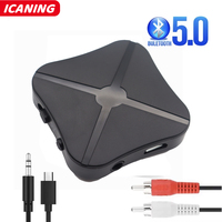 KN319 KN321 Bluetooth 5.0 Receiver Transmitter Audio Music Stereo Wireless Adapter RCA 3.5 AUX Jack For Speaker TV Car Kit PC