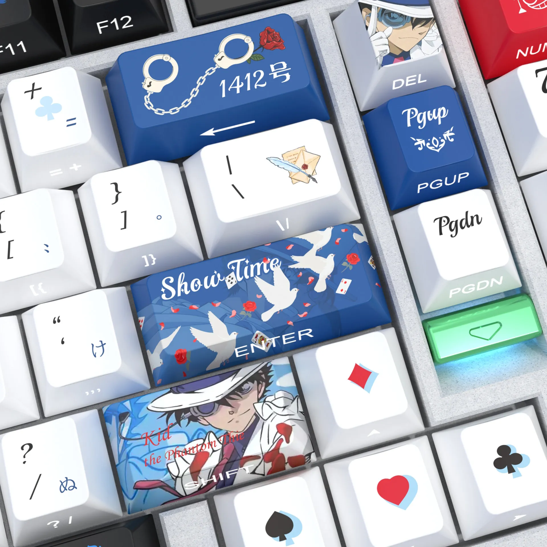 Kid The Phantom Thief Keycaps 125 Keys Cherry Side Transmission PBT Hot Sublimation Anime Game Key caps for Mechanical Keyboard