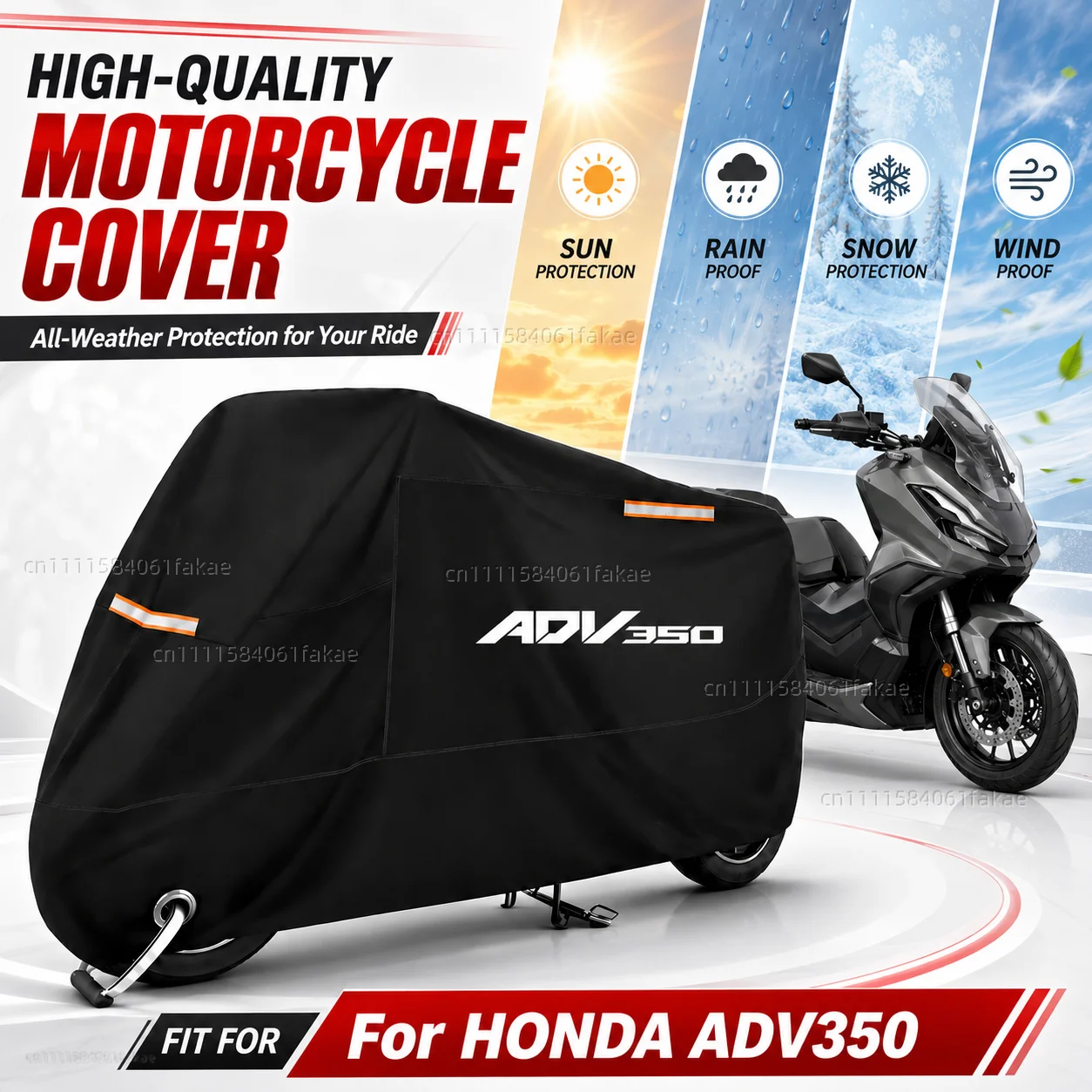 Motorcycle Cover Waterproof Outdoor All Season Dustproof UV Protective Moto Scooter Rain Cover For HONDA ADV350 ADV 350 2021