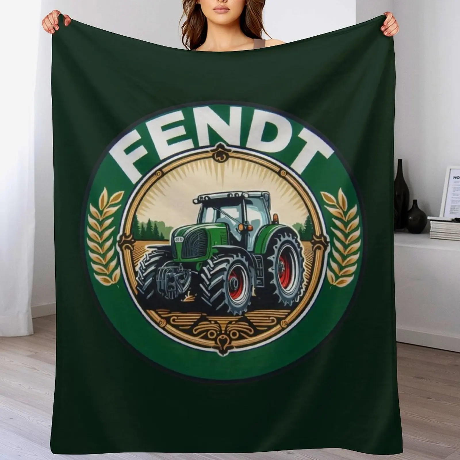 

Fendt Tractor - Agricultural machinery Throw Blanket Machine Washable Soft Warm Blanket