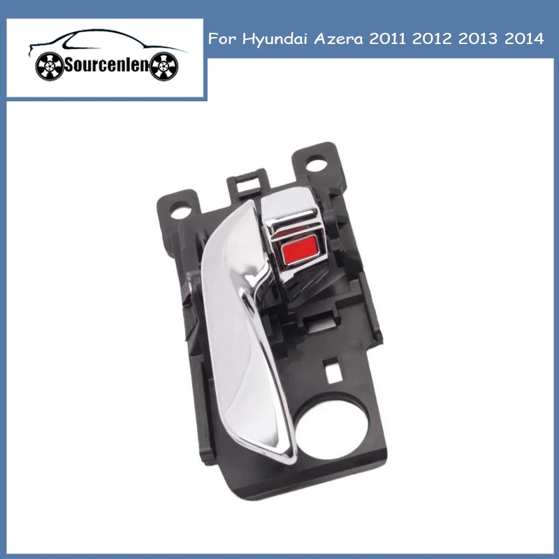 

82610-3V000 82620-3V000 Chrome Inside Door Handle Rear For Hyundai Azera 2011 2012 2013 2014 Interior Door Handle