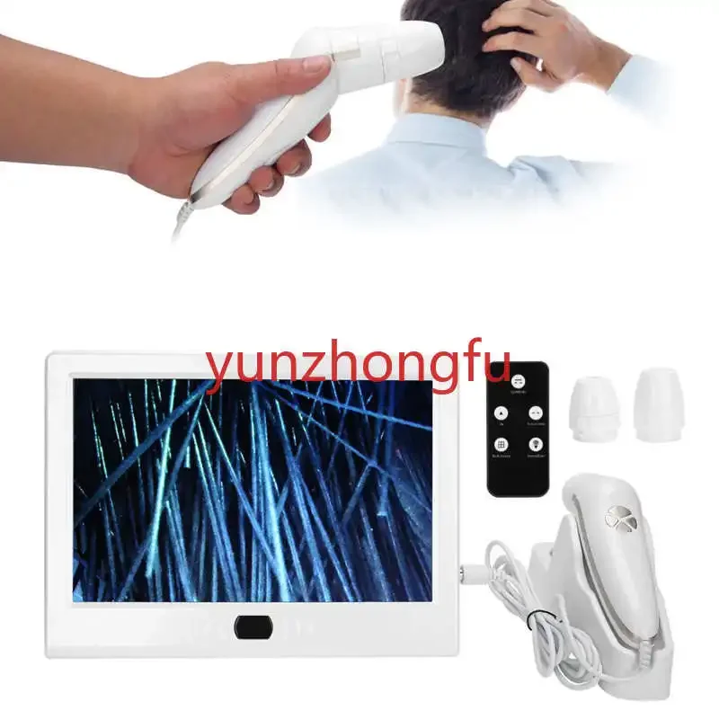 Follicle Skin Hair Analyser Machine Digital Dermoscopy  13inch 50X/200X  Scalp Detector Multi-Functional Rechargeable