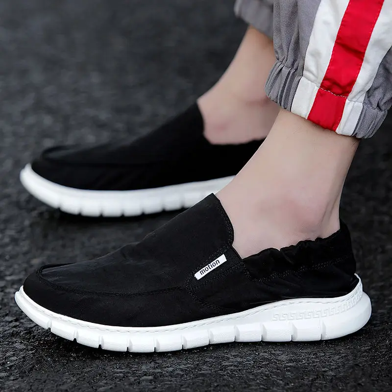 

Легкие дышащие мужские повседневные туфли, летние дышащие педальные мужские повседневные лоферы, модные мужские лоферы Old Beijing