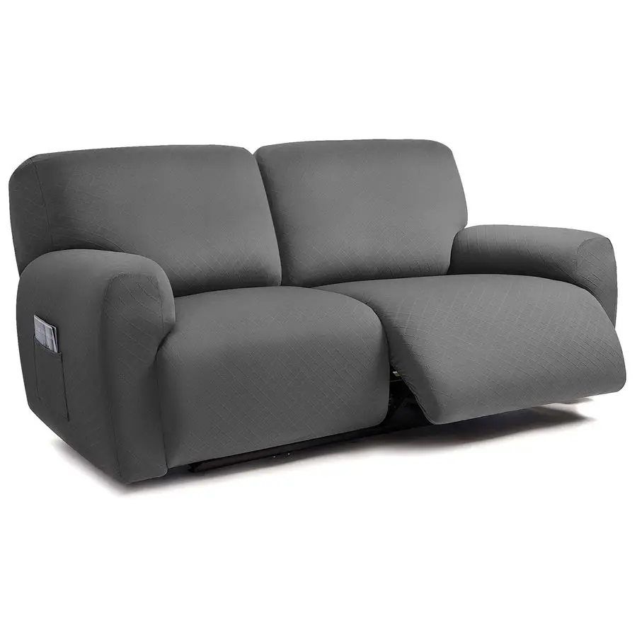 

Squared Jacquard Design Extra Wide 75 100, Reclining 2 Seater Sofa, Extra Wide 6Piece Reclining LoveSeat Slipcover, Reclining So