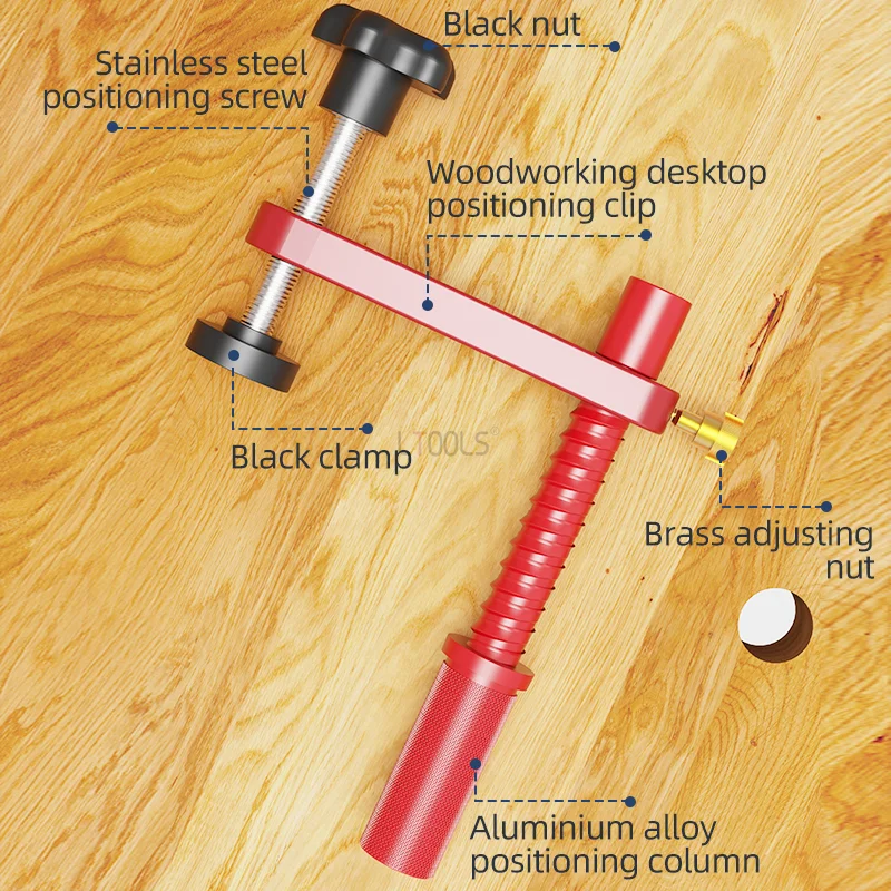 Pinze per pressa da tavolo a pressa rapida per la lavorazione del legno morsetto manuale in lega di alluminio morsetto di bloccaggio manuale strumenti per accessori per banco da lavoro fai da te