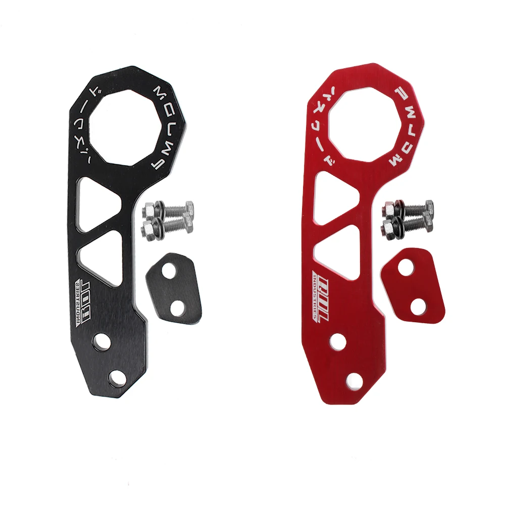 Barra de remolque rómbica para parachoques trasero de coche, herramientas de remolque universales de aleación de aluminio para JDM, gancho de remolque delantero, AK-8108