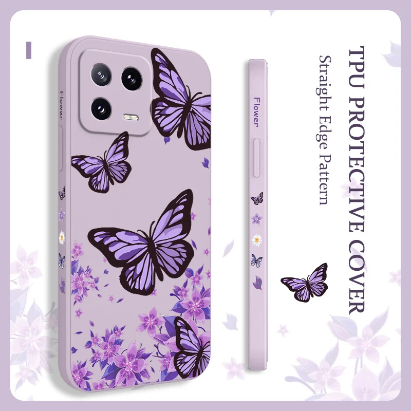 حالمة فراشة جراب هاتف ل Xiaomi 17 15 15T 14 14T 13 13T 12 12 12X 12T 12S Mi 11 11T 10 10T Pro Max Lite غطاء سيليكون