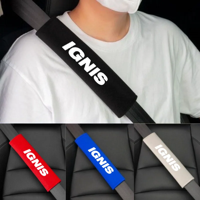 

2pcs Cotton Car Seat Belt Safety Belt Shoulder Protector Cover For Suzuki IGNIS Accessories