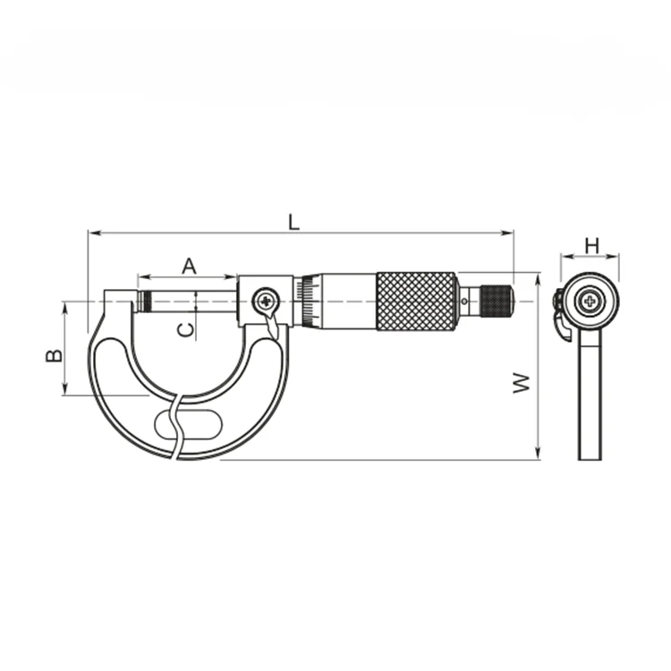 For Dasqua High Precision 0-25mm Outside Micrometer 25-50mm micrmetro exterior 50-75mm Fuera Micrometre 75-100mm External