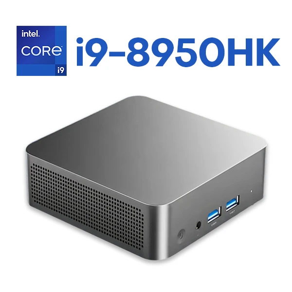 Nieuwe 2026 draagbare mini pc Intel Core i9-8950HK Gaming Office Study pc WIFI6 BT5.2 1/2TB M.2 SSD Desktop pc Windows 11 Pro 3-scherms display