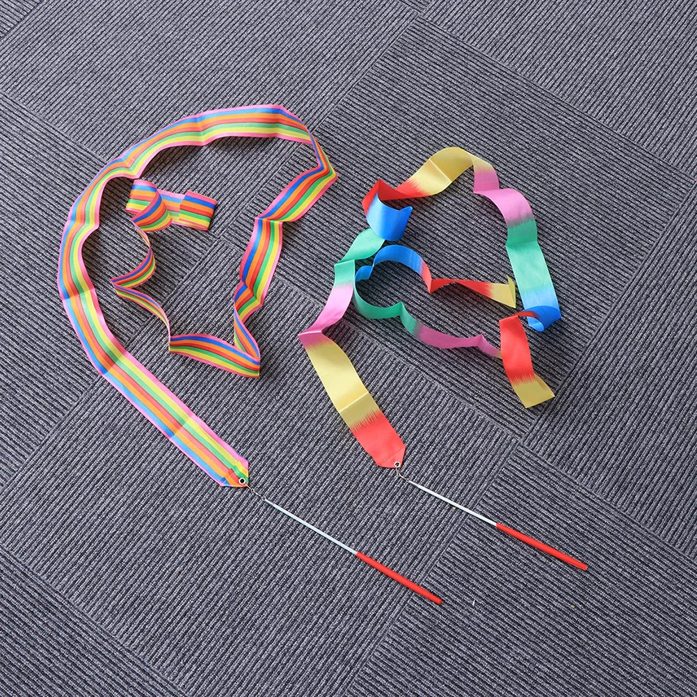 

6M Dance Ribbon Gymnastics Ribbons Colorful Streamers Rhythm Fitness Props Twirling Gym Ribbon Art Streamers Dancing Accessories