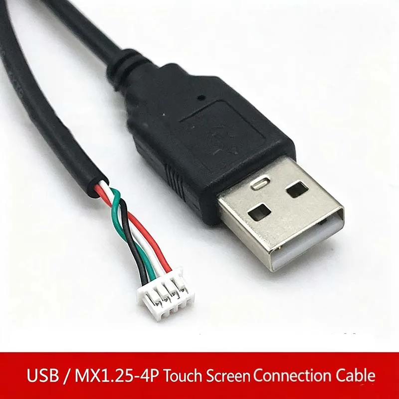 5PCS USB to MX 1.25 Terminal Cable, USB Touchscreen Motherboard Connection Cable, Double-Shielded Data Cable