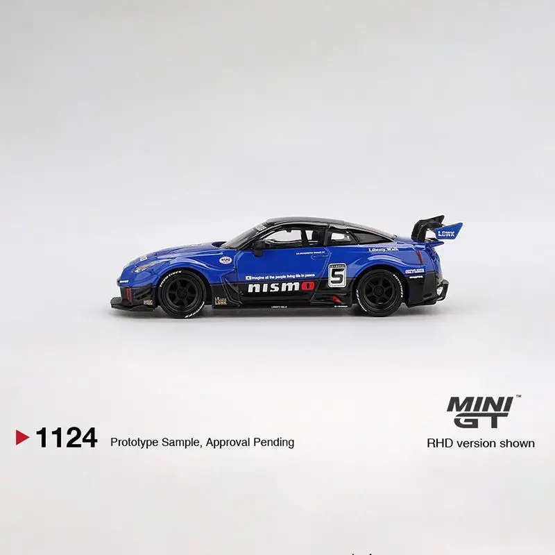 MINI GT 1:64 LB-シルエット ワークス GT 日産 35GT-RR Ver.2 ブルー 合金ダイキャストカーモデル コレクタブルギフト