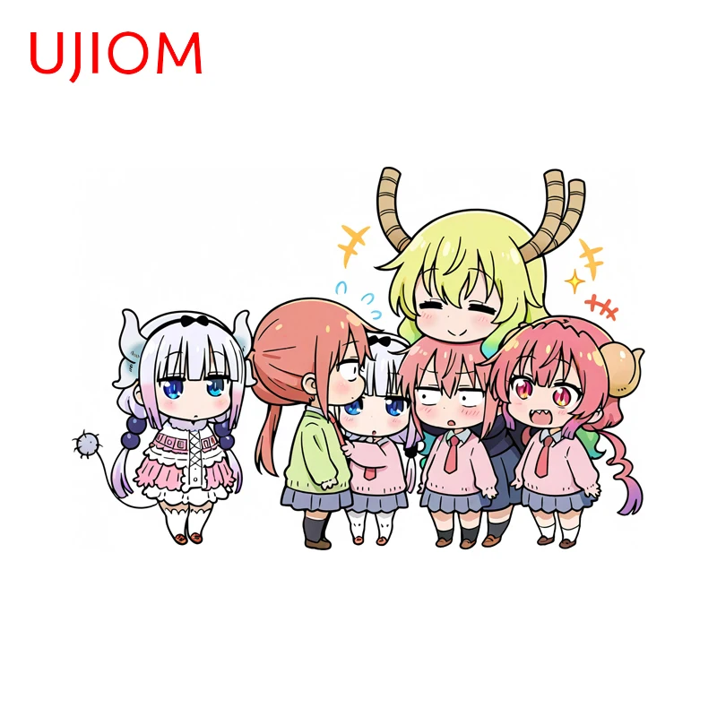 UJIOM Chibi Lucoa Kanna Kamui pegatina de pared de Graffiti calcomanía adhesiva artística adecuada para fondos de pantalla accesorios de decoración