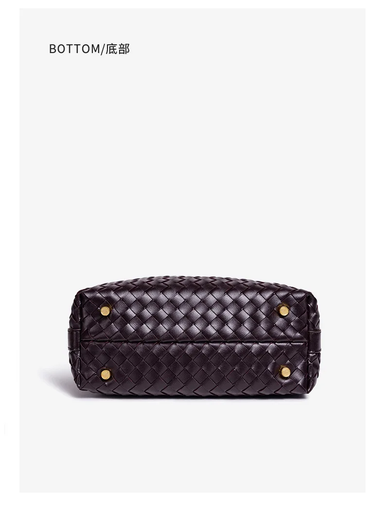 Beliebte Handgewebte Damenhandtasche, Lässige Modische Schulter-Lunchbox-Tasche, Unterarm-Handtasche für Damen – Detail 18
