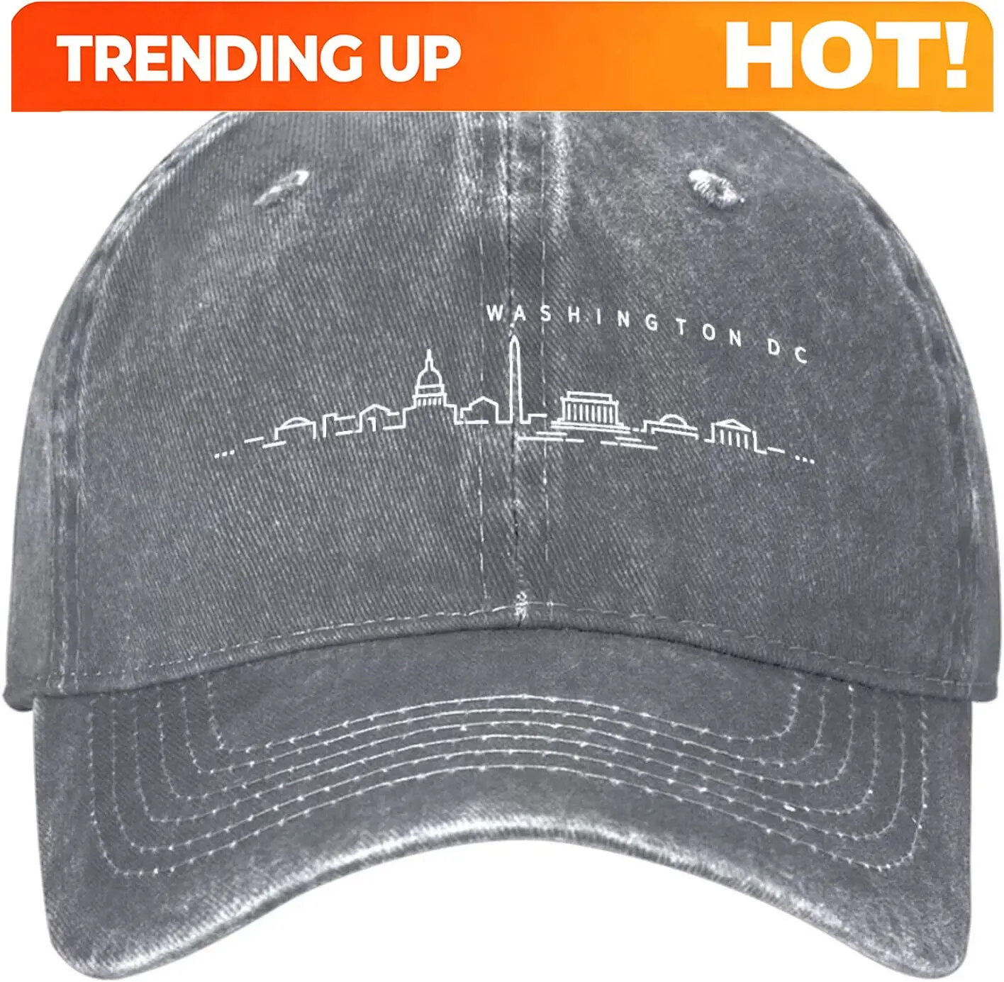 Custom International Cities Hat Vintage Washed Cotton Baseball Cap for Men Women