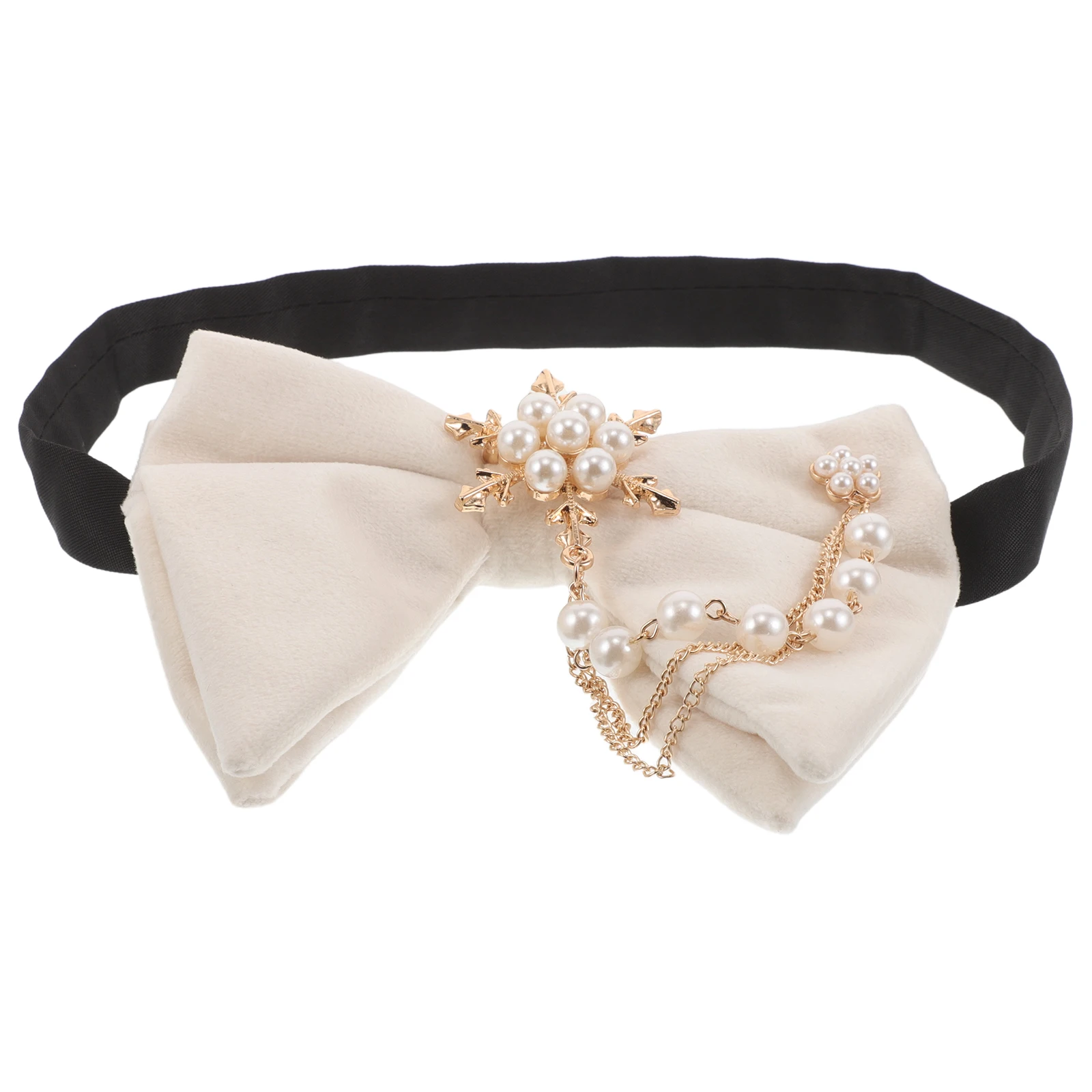 

Men's Bow Tie Holiday for with Brooch Chain Costume Ties Mosaic Carnival Decorative