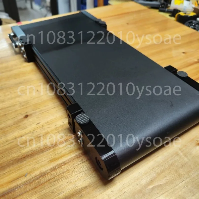 Adjustable Speed Mini Desktop Conveyor Belt 30CM Length 10CM Width DC 12V For Educational And DIY Projects