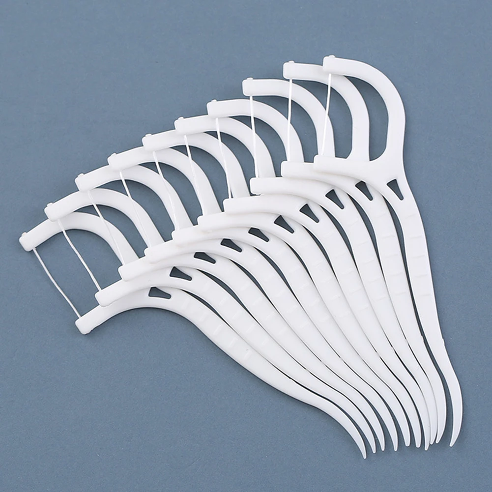 50 pz/scatola filo interdentale monouso filo tondo filo interdentale er spazzola interdentale igiene orale Pick Stick denti pulizia stuzzicadenti