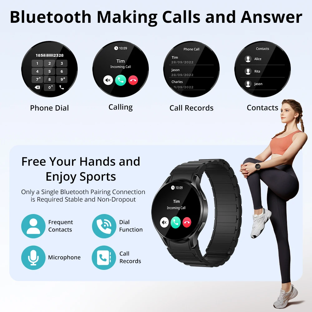 COLMI i28 Ultra AI 스마트워치 AMOLED 디스플레이, 내장 AI Da-GPT, 이슬람 기도, 블루투스 통화 시계, 남성 여성용 스마트 시계 썸네일 3